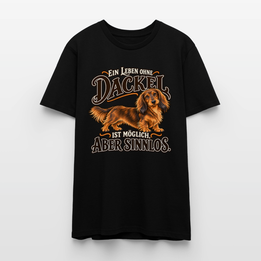 Langhaardackel T-Shirt „Ein Leben ohne Dackel“ - Unisex -