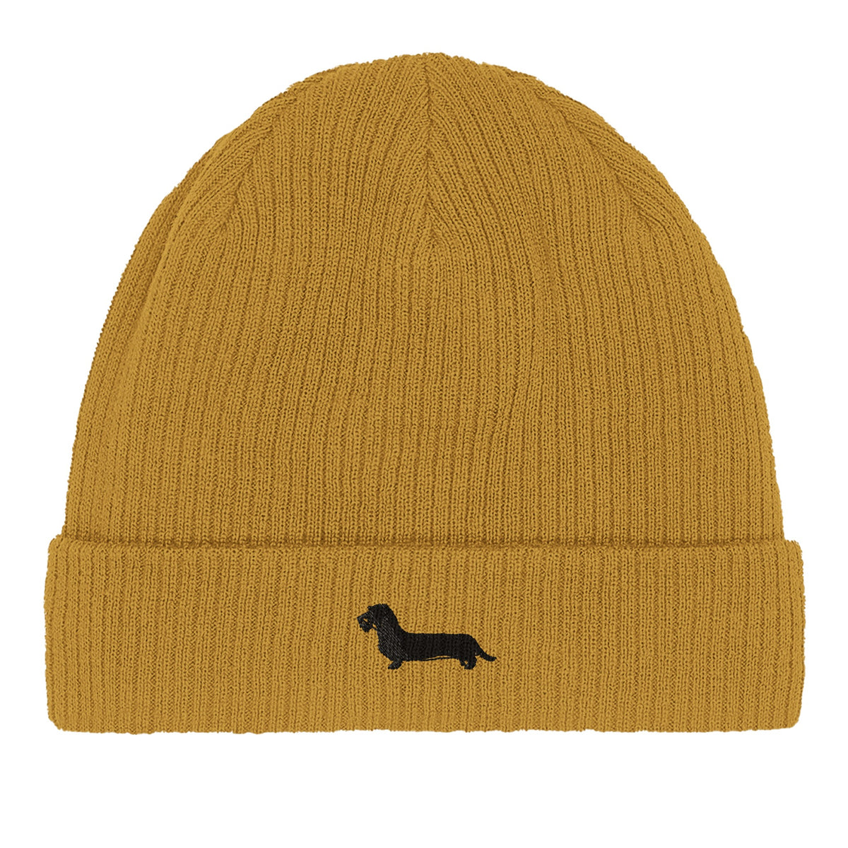 Rauhaardackel Beanie "Rosi" - Mustard