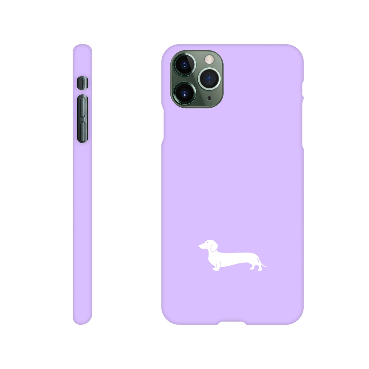Kurzhaardackel iPhone Handyhülle „Pablo“ - iPhone 11 Pro Max Flieder
