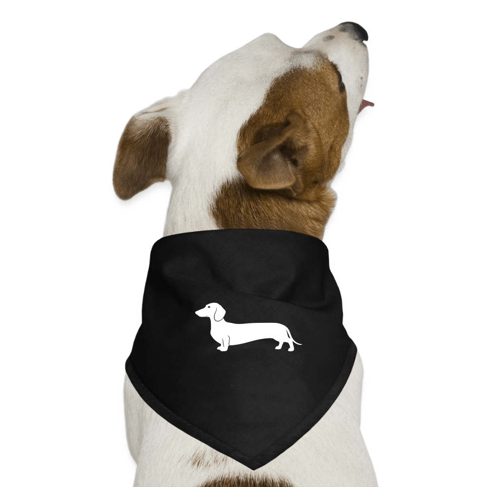 Dackel Halstuch "Pablo" - Schwarz - Schwarz One size