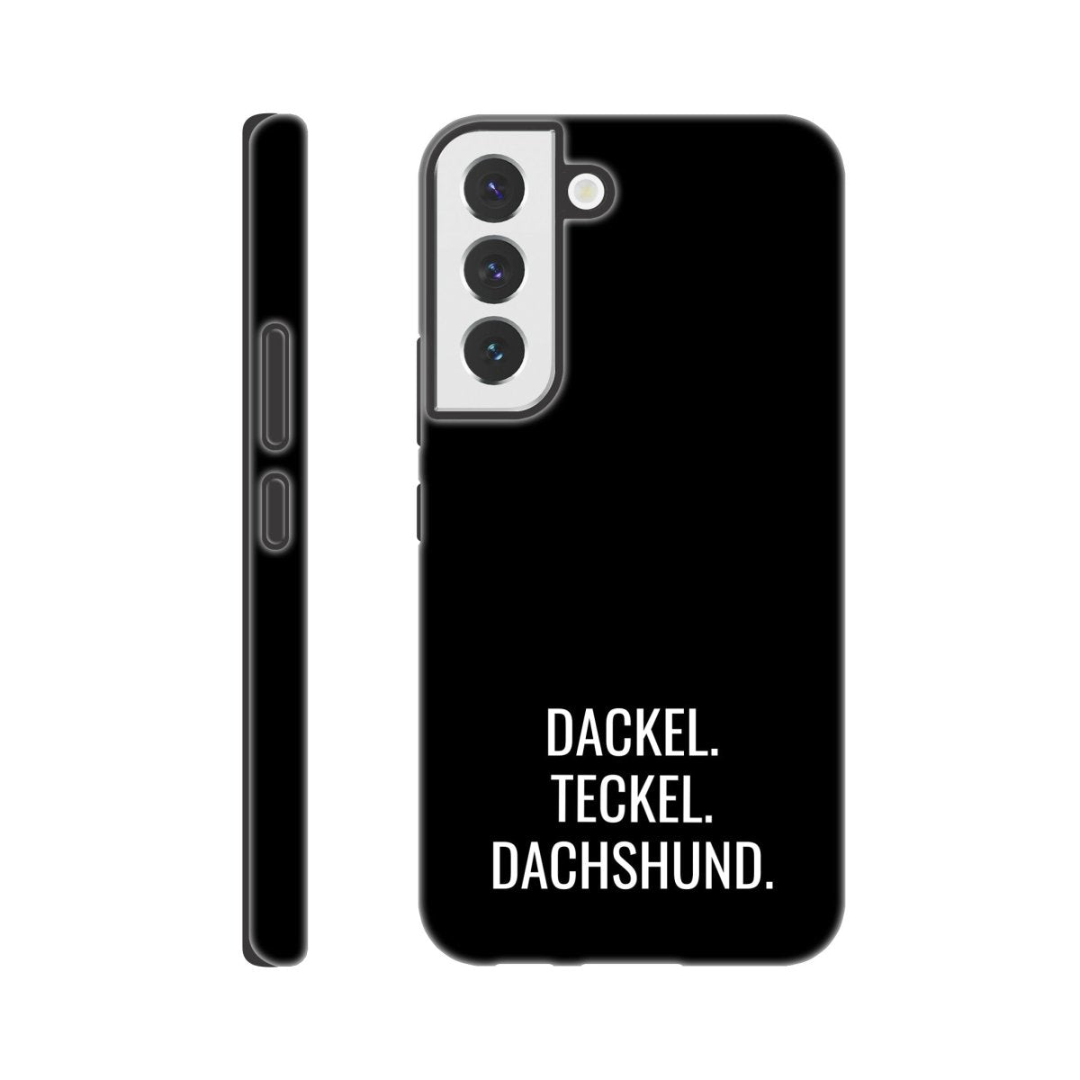 Dackel Samsung Handyhülle "Dackel Teckel Dachshund" - Motiv weiß - Galaxy S22