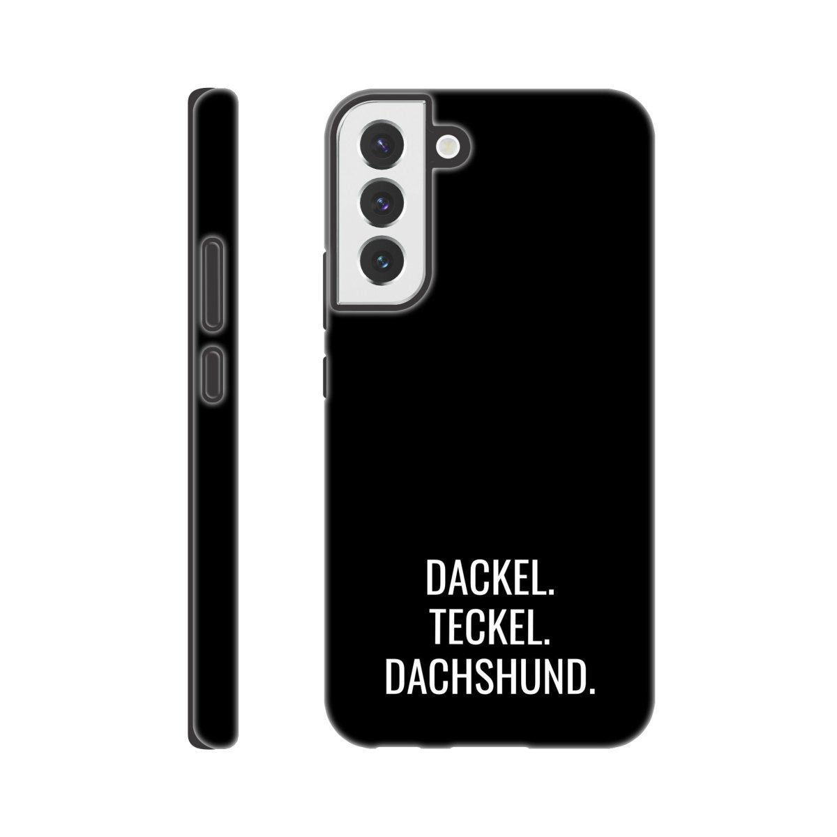 Dackel Samsung Handyhülle "Dackel Teckel Dachshund" - Motiv weiß - Galaxy S22 Plus