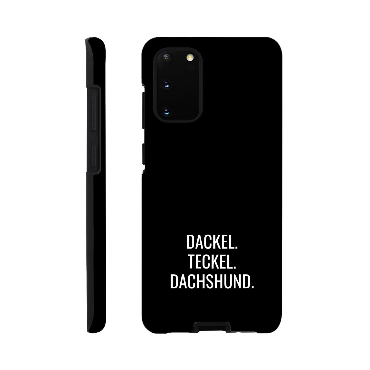 Dackel Samsung Handyhülle "Dackel Teckel Dachshund" - Motiv weiß - Galaxy S20