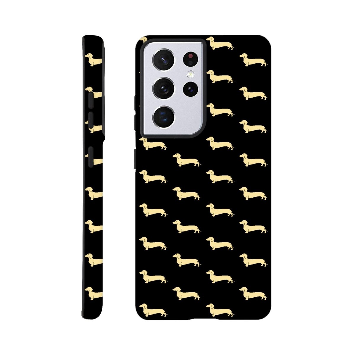 Dackel Samsung Handyhülle "Pablo" - Motiv Muster - Galaxy S21 Ultra
