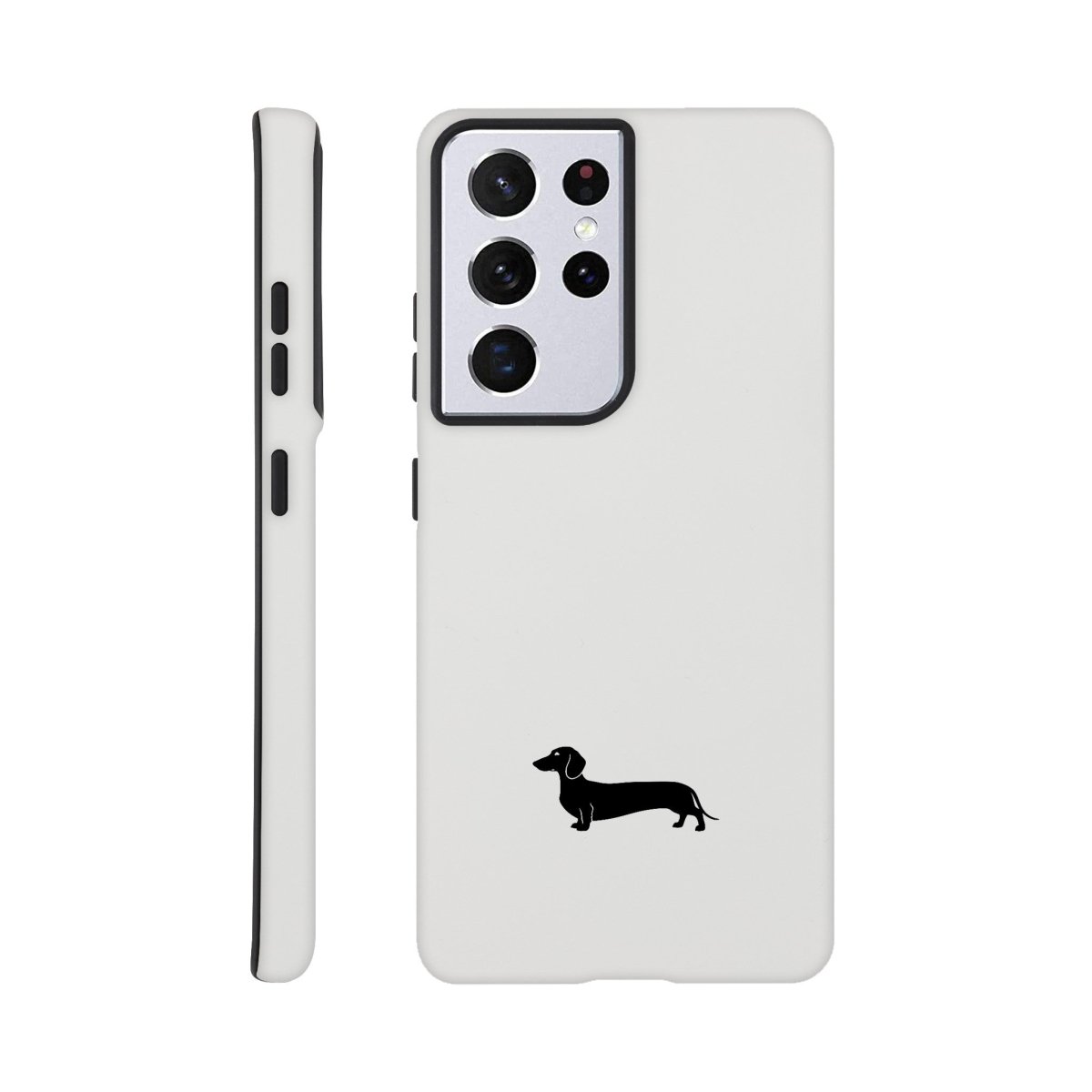 Dackel Samsung Handyhülle "Pablo" - Schwarz unten - Galaxy S21 Ultra