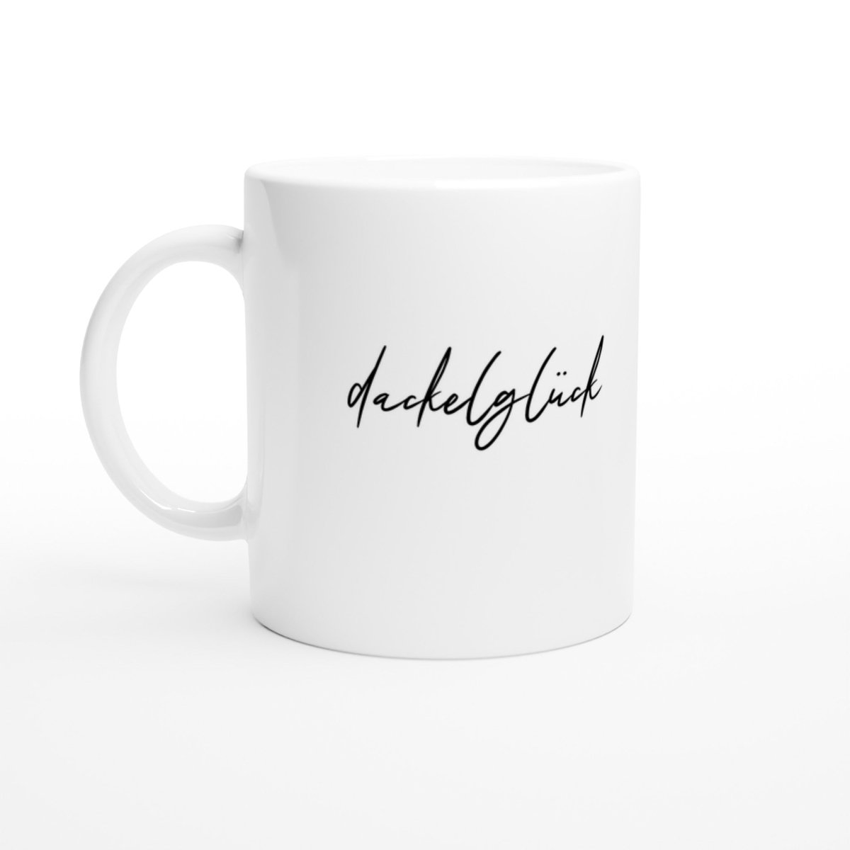 Dackel Tasse "Dackelglück" - Weiß - Default Title
