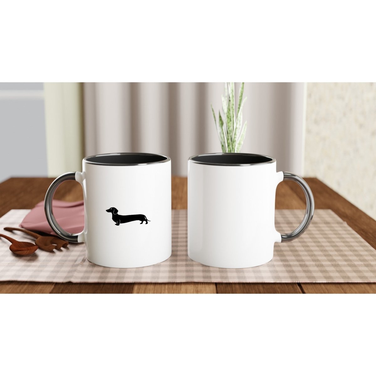 Dackel Tasse Keramik "Pablo" - Schwarz -