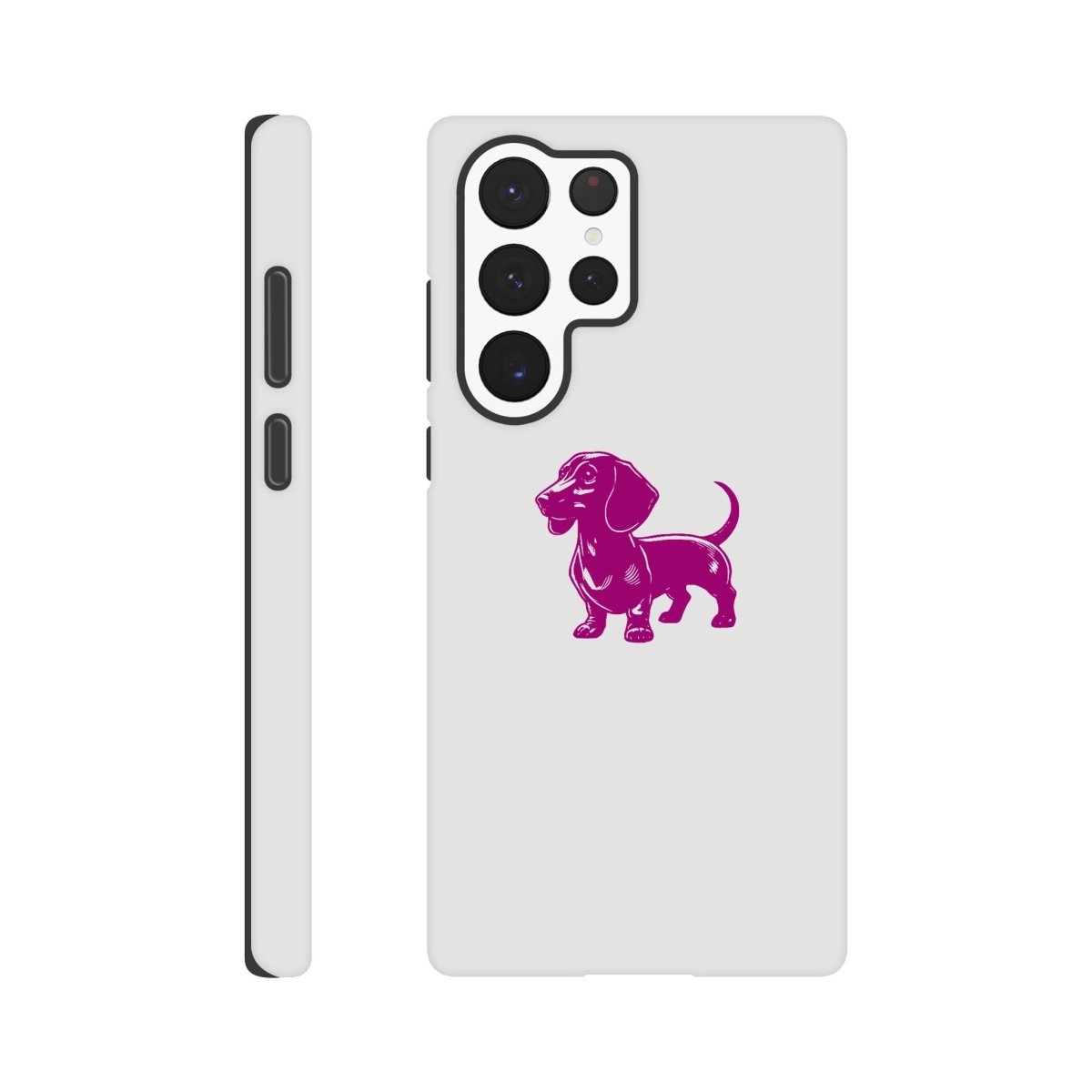 Samsung Dackel Handyhülle "Gustav" - Lila - Galaxy S22 Ultra