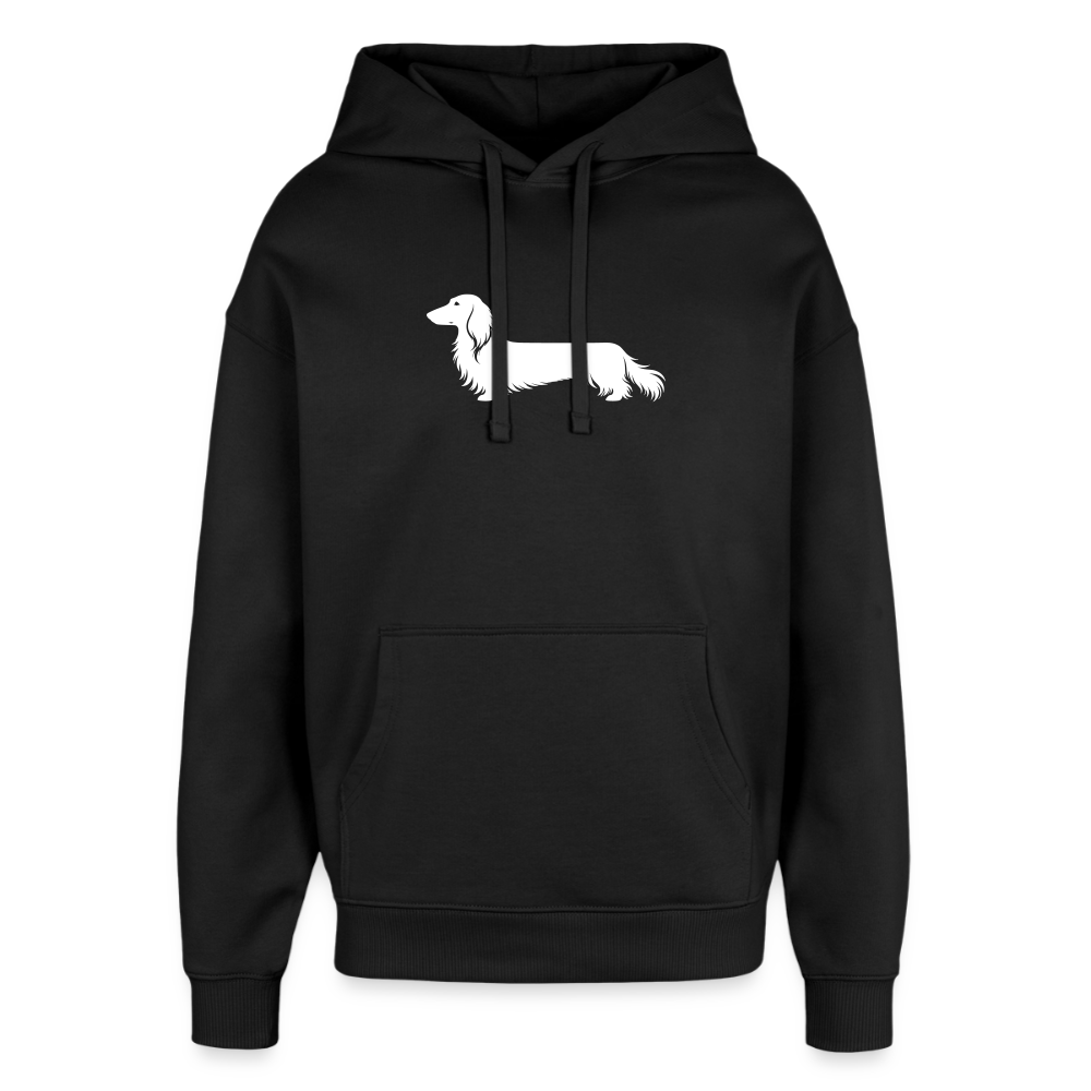 Langhaardackel Hoodie "Finn" - Unisex - Schwarz