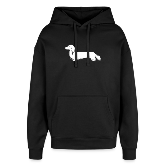 Langhaardackel Hoodie "Finn" - Unisex - Schwarz