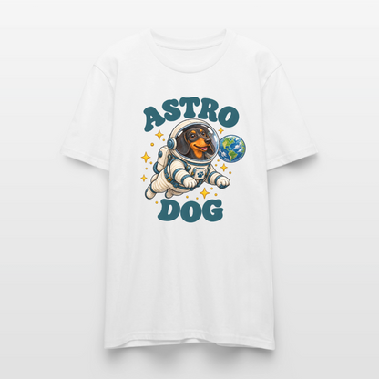 Dackel T-Shirt „Astro Dog“ – Unisex - Weiß