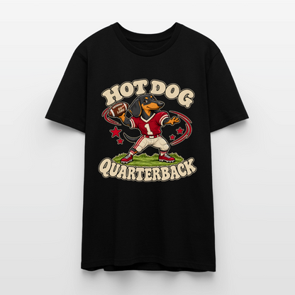 Dackel T-Shirt „Hot Dog Quarterback“ – Unisex -
