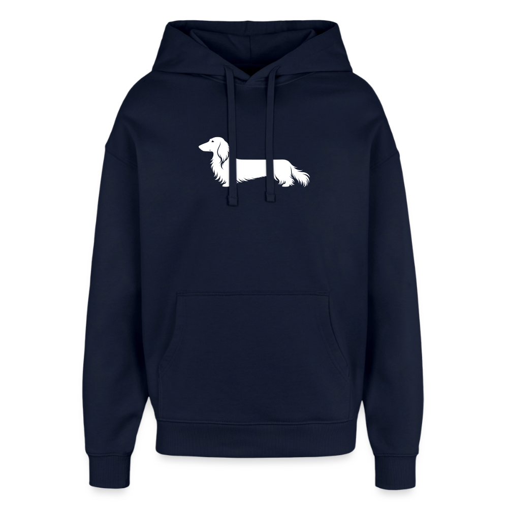 Langhaardackel Hoodie "Finn" - Unisex - Navy