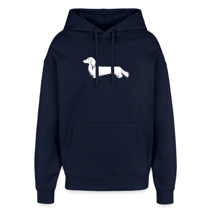 Langhaardackel Hoodie "Finn" - Unisex - Navy