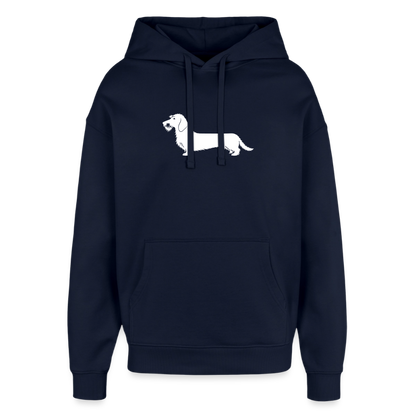 Rauhaardackel Hoodie "Rosi" - Unisex - Navy