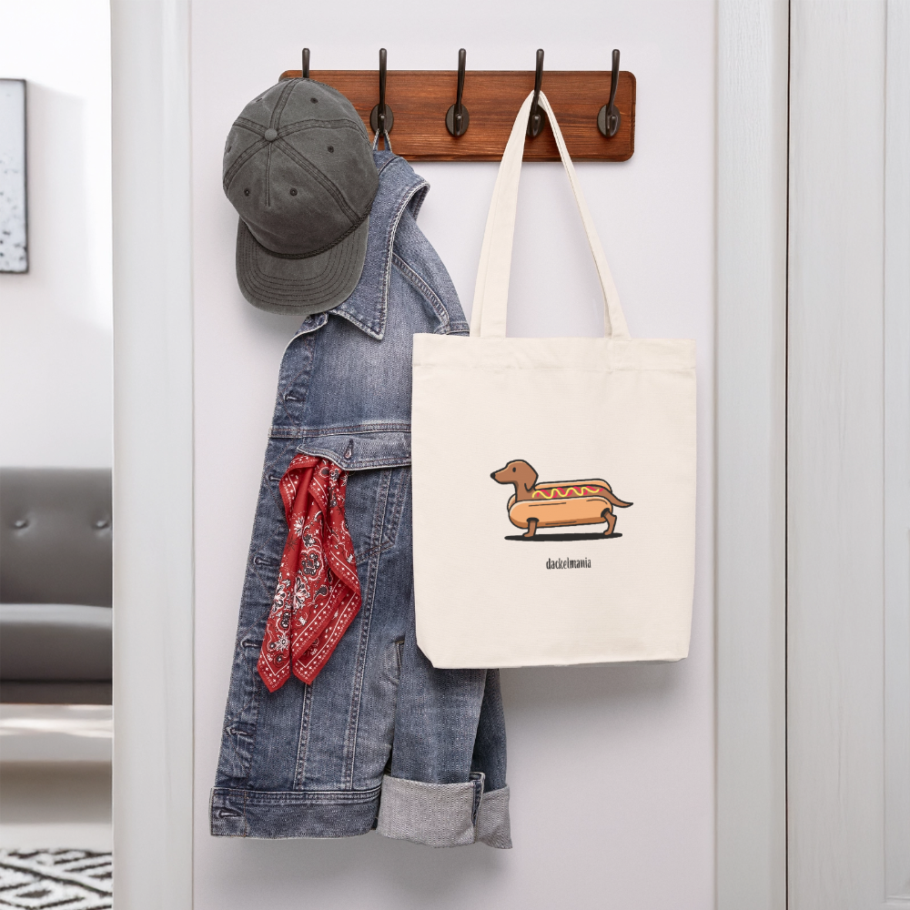 Dackel Jutebeutel „Hot Dog“ -