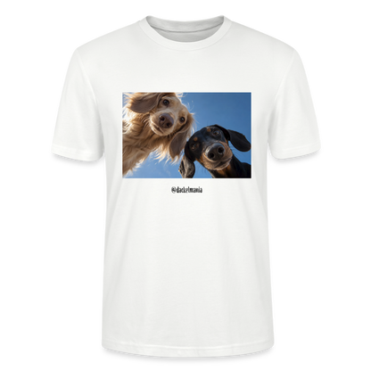 Dackel T-Shirt „Selfie“ - Unisex - Weiß