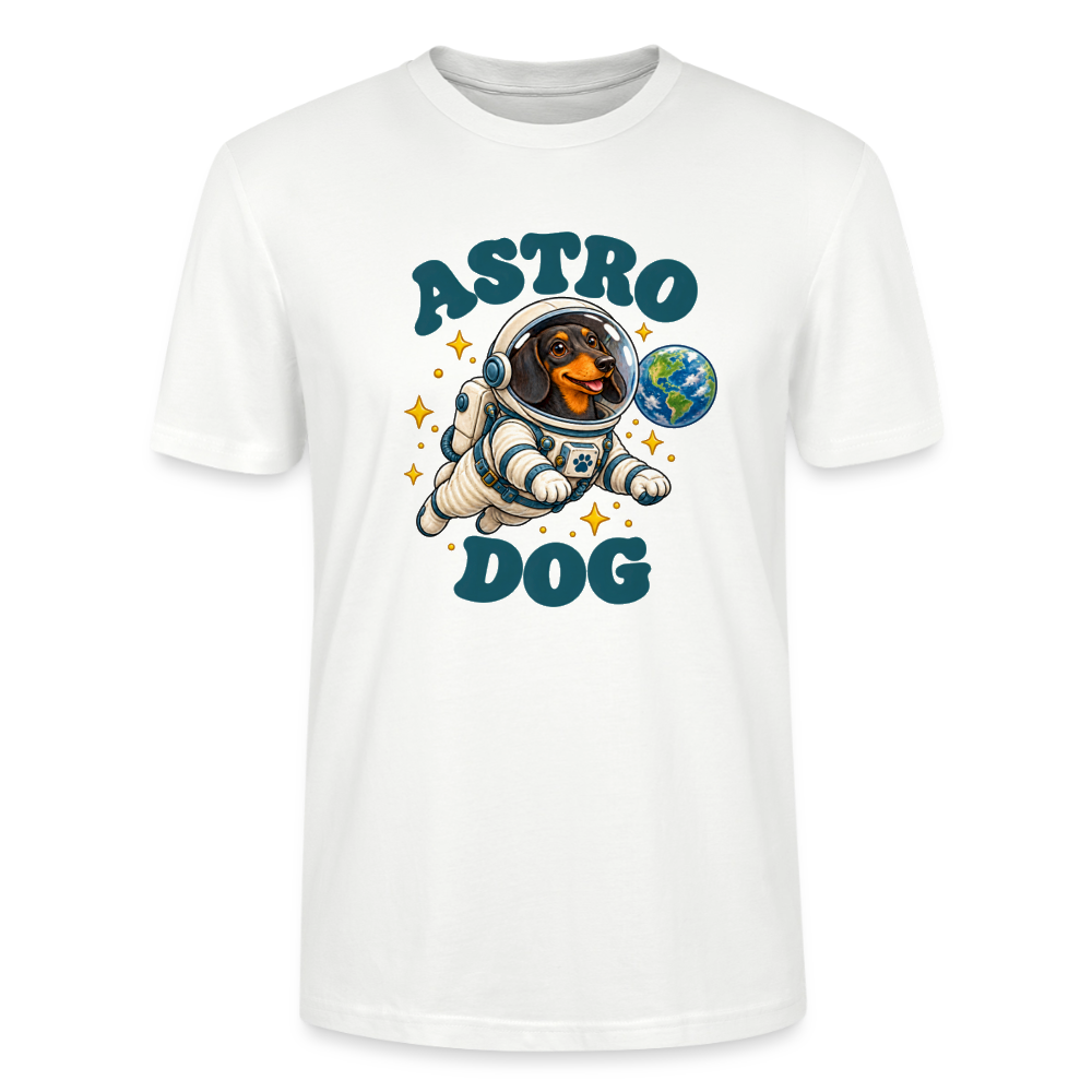 Dackel T-Shirt „Astro Dog“ – Unisex - Weiß