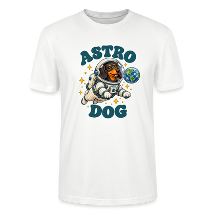 Dackel T-Shirt „Astro Dog“ – Unisex - Weiß