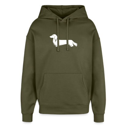 Langhaardackel Hoodie "Finn" - Unisex - Khaki