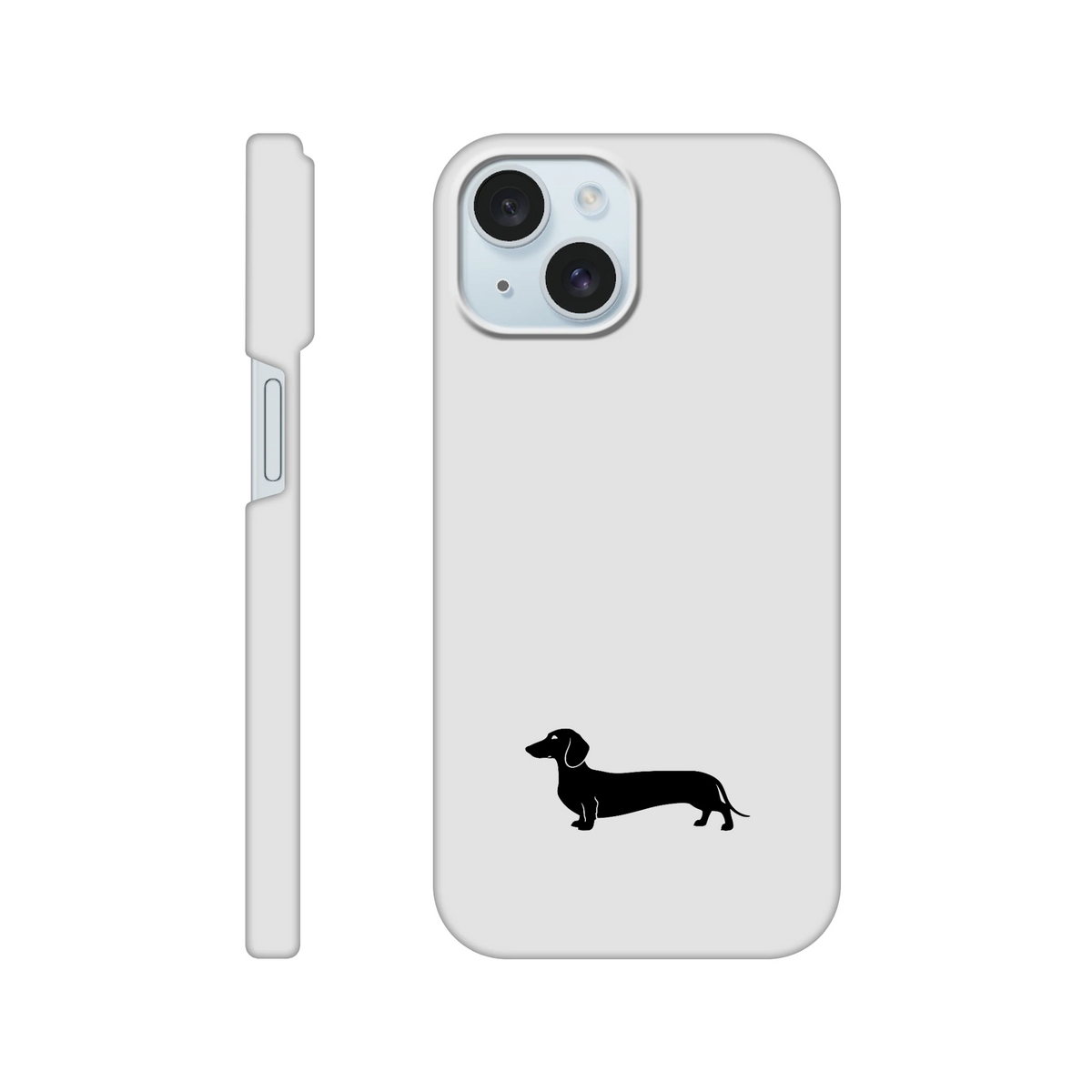 Kurzhaardackel iPhone Handyhülle „Pablo“ - iPhone 15 Weiß
