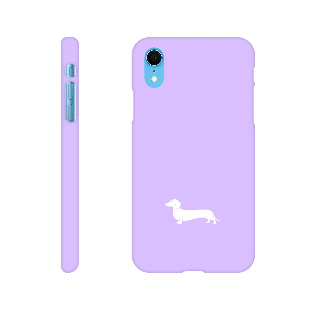 Kurzhaardackel iPhone Handyhülle „Pablo“ - iPhone XR Flieder