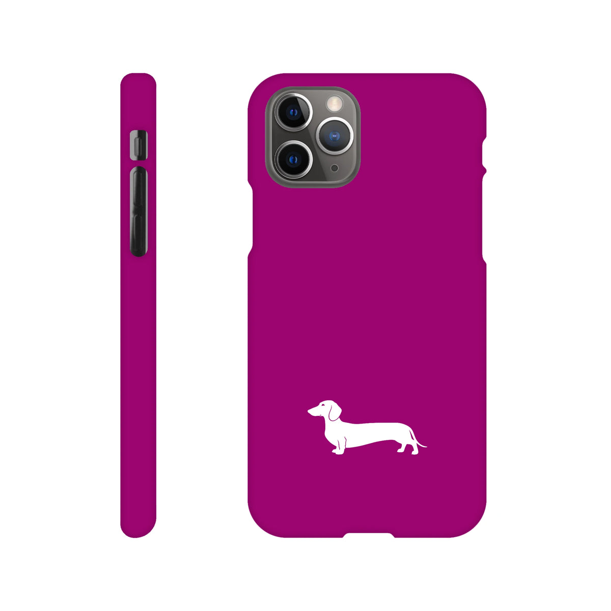 Kurzhaardackel iPhone Handyhülle „Pablo“ - iPhone 11 Pro Lila