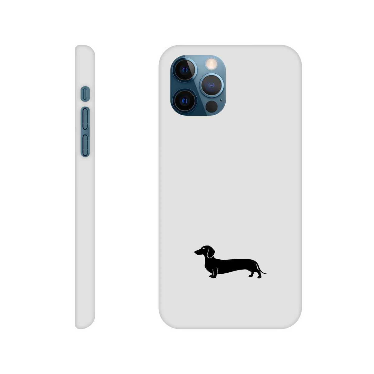 Kurzhaardackel iPhone Handyhülle „Pablo“ - iPhone 12 Weiß