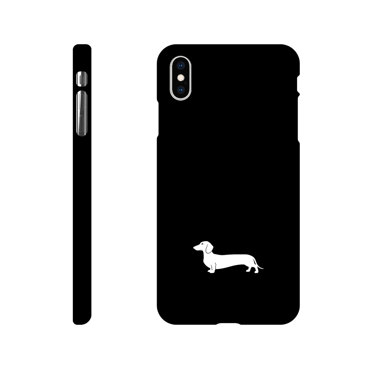 Kurzhaardackel iPhone Handyhülle „Pablo“ - iPhone XS Max Schwarz