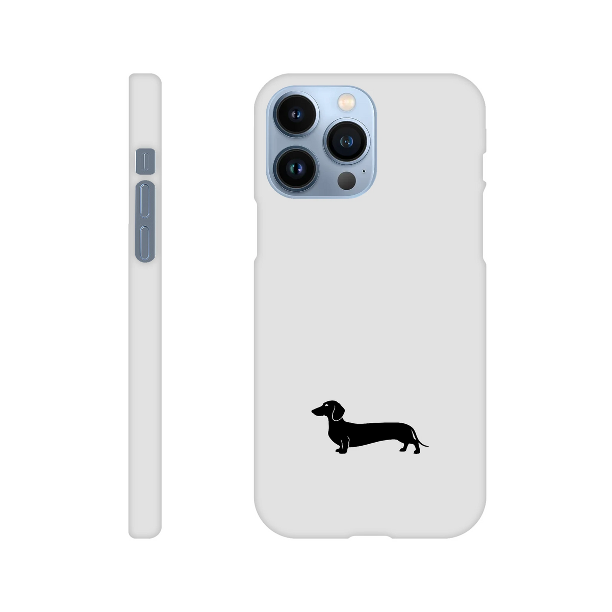 Kurzhaardackel iPhone Handyhülle „Pablo“ - iPhone 13 Pro Max Weiß