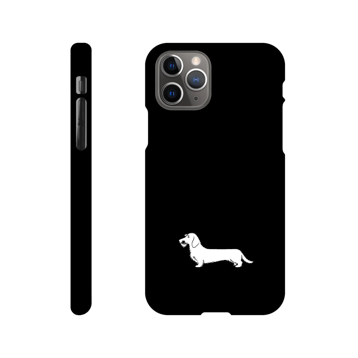 Rauhaardackel iPhone Handyhülle „Rosi“ - iPhone 11 Pro Schwarz