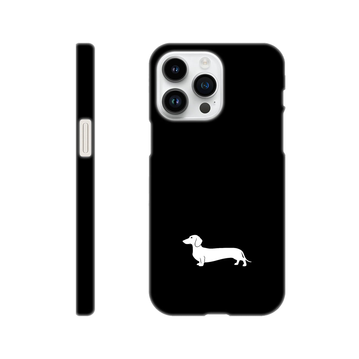 Kurzhaardackel iPhone Handyhülle „Pablo“ - iPhone 14 Pro Max Schwarz