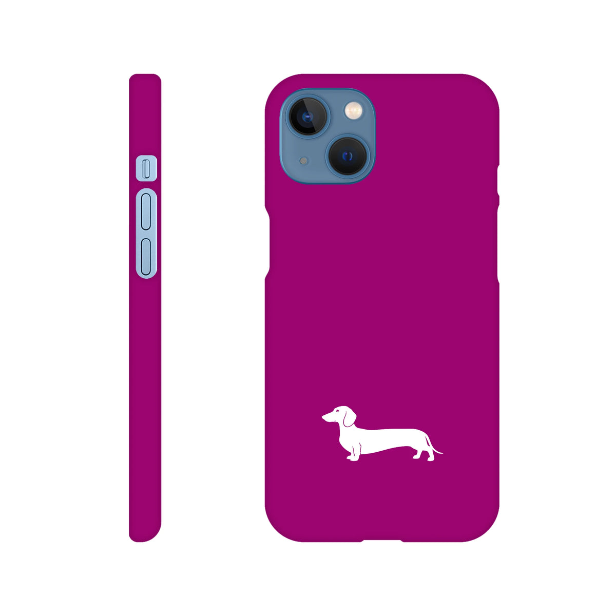 Kurzhaardackel iPhone Handyhülle „Pablo“ - iPhone 13 Lila