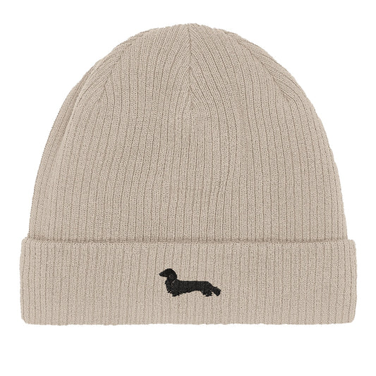 Langhaardackel Beanie "Finn" - Sand