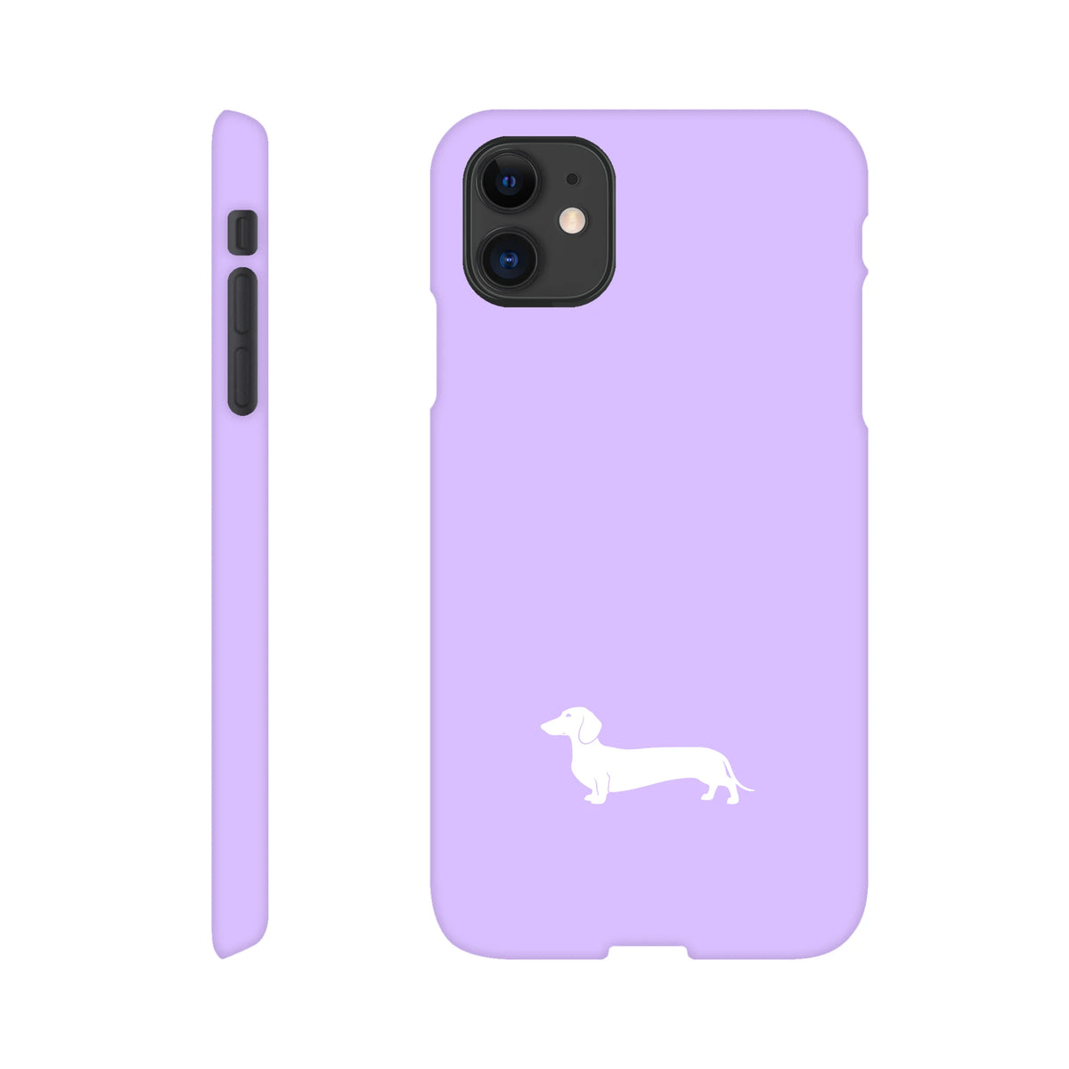 Kurzhaardackel iPhone Handyhülle „Pablo“ - iPhone 11 Flieder