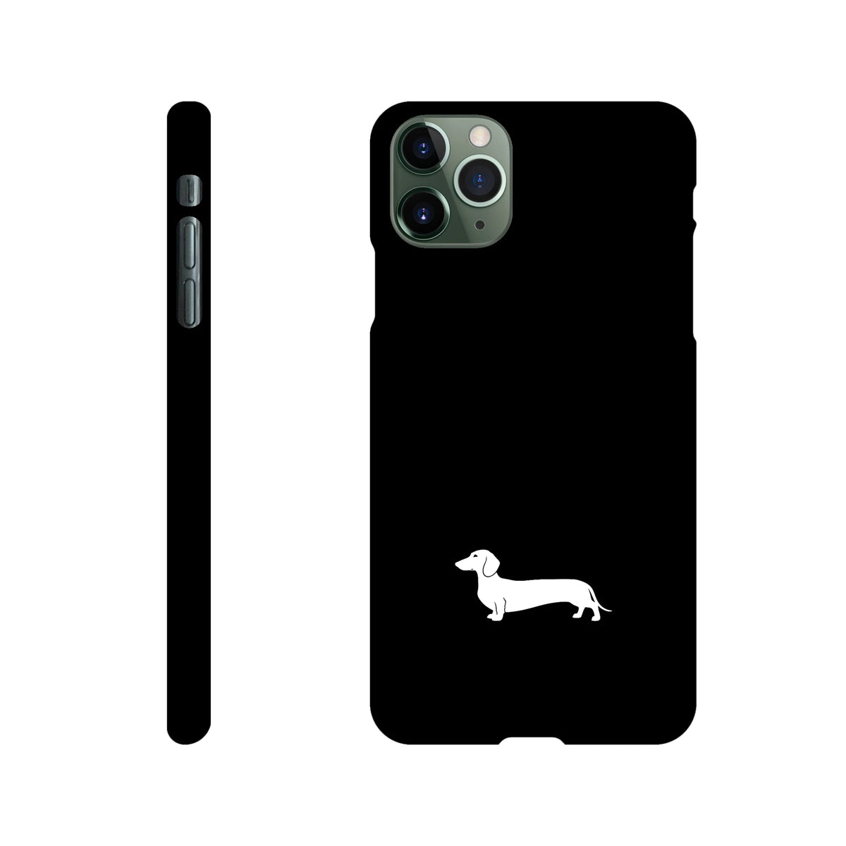 Kurzhaardackel iPhone Handyhülle „Pablo“ - iPhone 11 Pro Max Schwarz