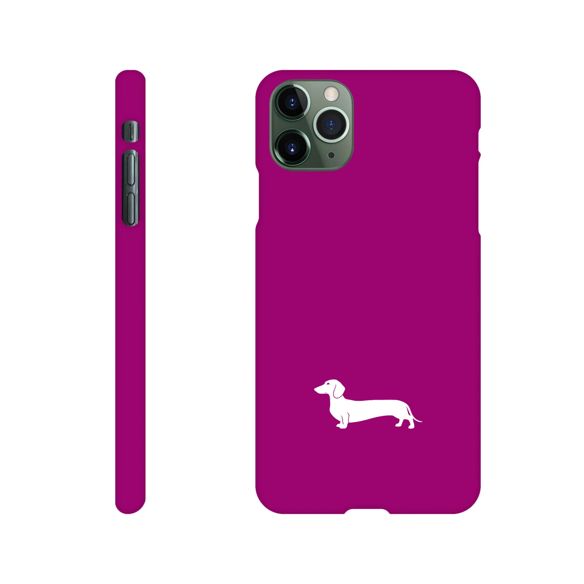 Kurzhaardackel iPhone Handyhülle „Pablo“ - iPhone 11 Pro Max Lila