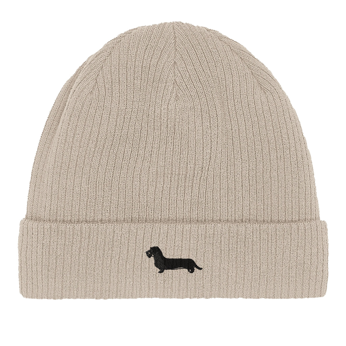 Rauhaardackel Beanie "Rosi" - Sand