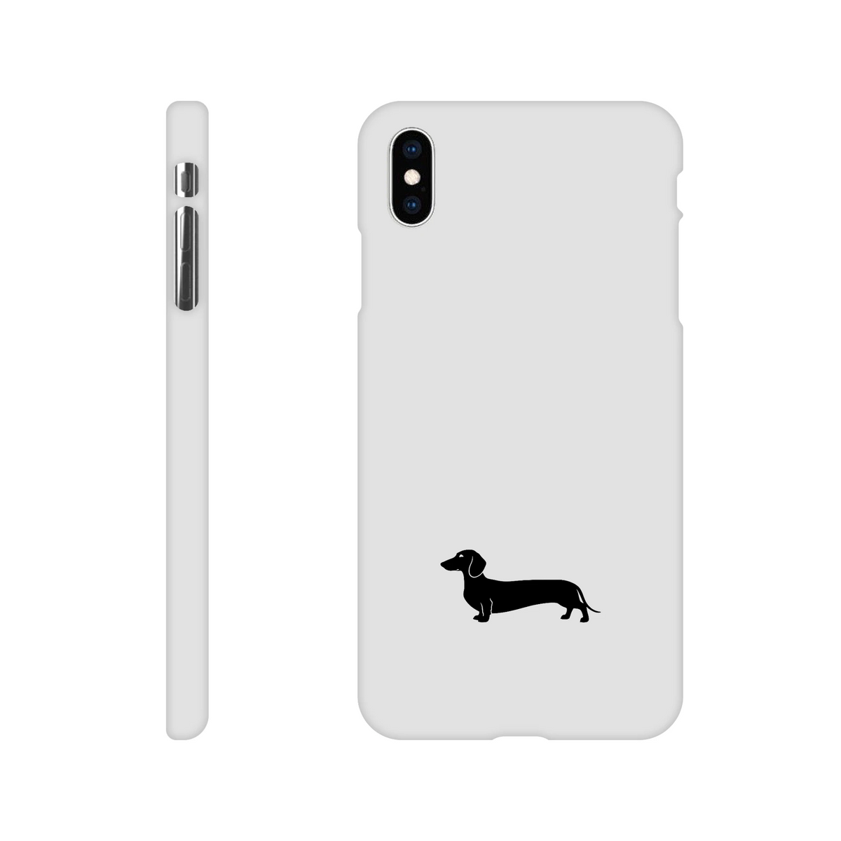 Kurzhaardackel iPhone Handyhülle „Pablo“ - iPhone XS Max Weiß