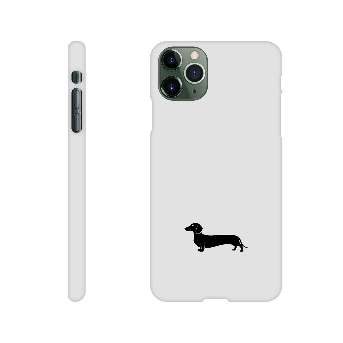 Kurzhaardackel iPhone Handyhülle „Pablo“ - iPhone 11 Pro Max Weiß