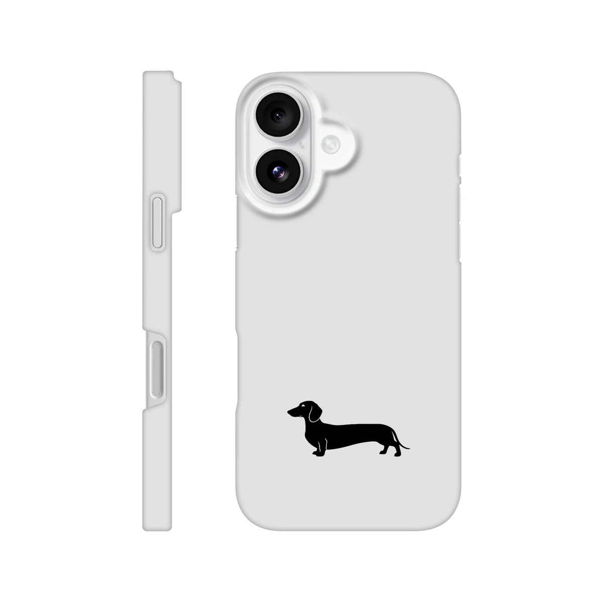 Kurzhaardackel iPhone Handyhülle „Pablo“ - iPhone 16 Weiß