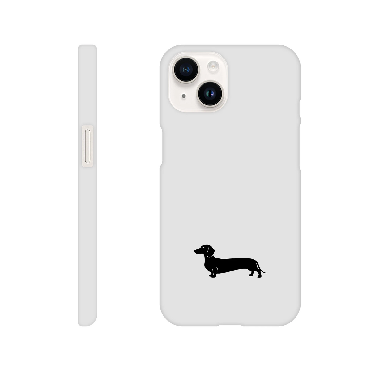 Kurzhaardackel iPhone Handyhülle „Pablo“ - iPhone 14 Weiß