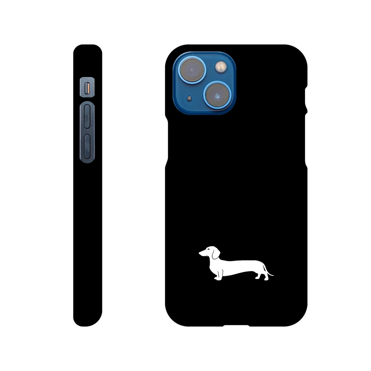 Kurzhaardackel iPhone Handyhülle „Pablo“ - iPhone 13 Mini Schwarz