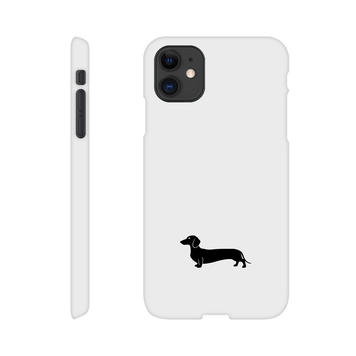 Kurzhaardackel iPhone Handyhülle „Pablo“ - iPhone 11 Weiß