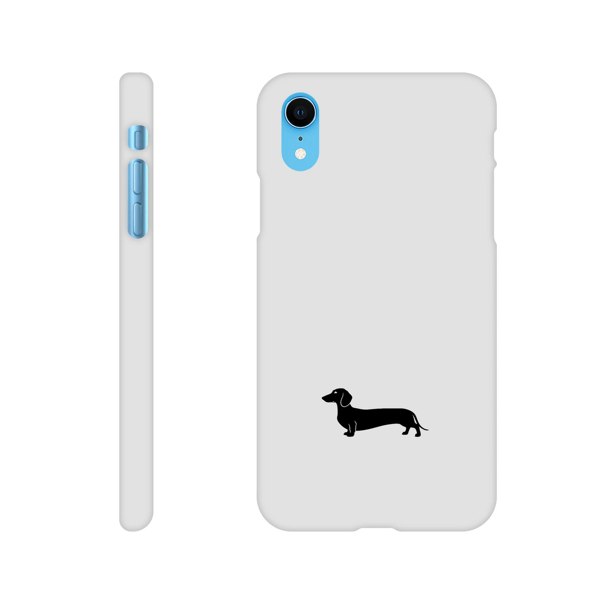 Kurzhaardackel iPhone Handyhülle „Pablo“ - iPhone XR Weiß
