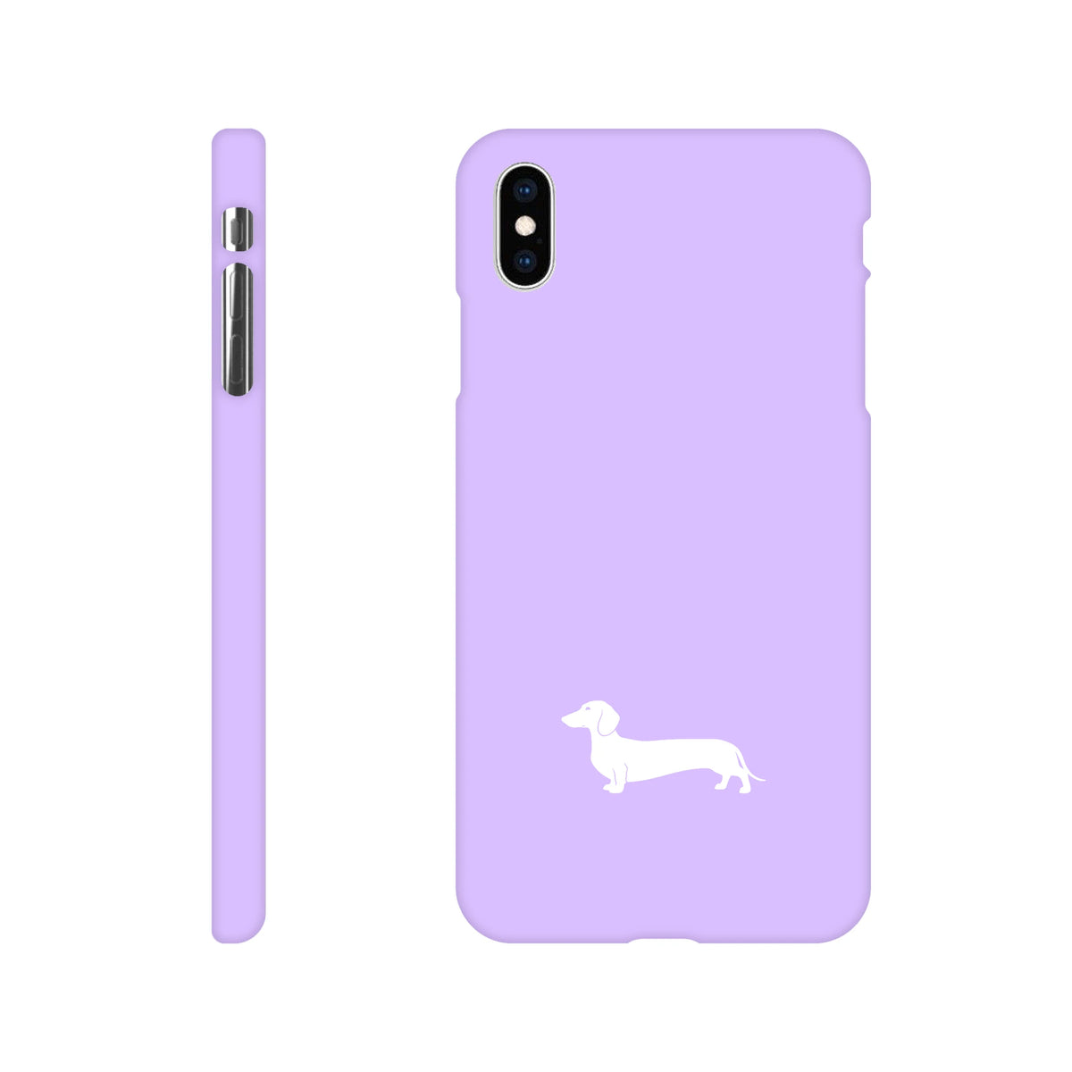 Kurzhaardackel iPhone Handyhülle „Pablo“ - iPhone XS Max Flieder