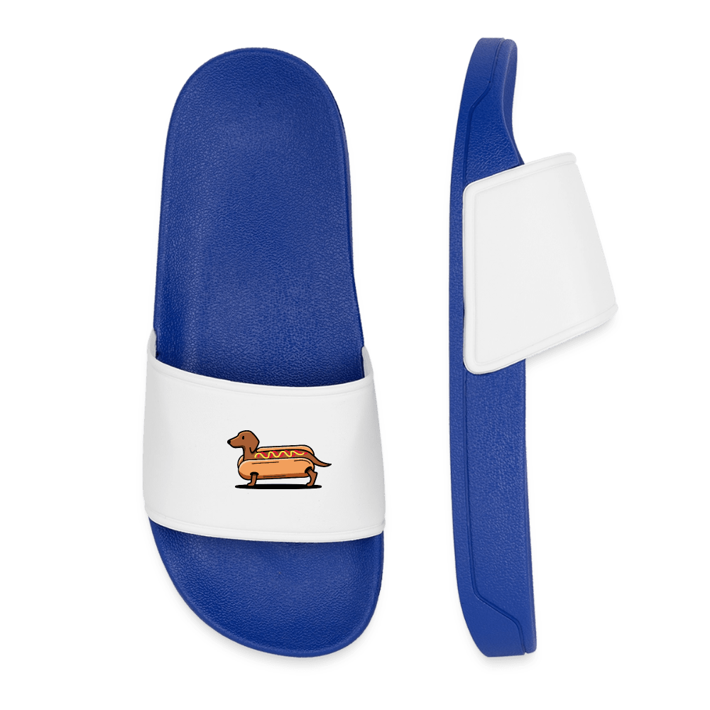 Dackel Badelatschen "Hot-Dog" - Blau - Königsblau