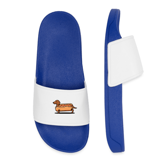 Dackel Badelatschen "Hot-Dog" - Blau - Königsblau