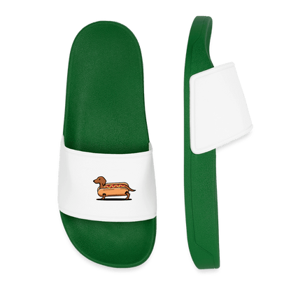 Dackel Badelatschen "Hot-Dog" - Grün - Dunkelgrün