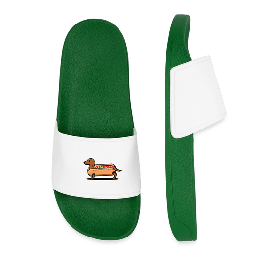 Dackel Badelatschen "Hot-Dog" - Grün - Dunkelgrün